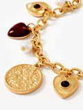 Mint Velvet gold charm bracelet 16cm, imported from the UK