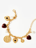 Mint Velvet gold charm bracelet 16cm, imported from the UK