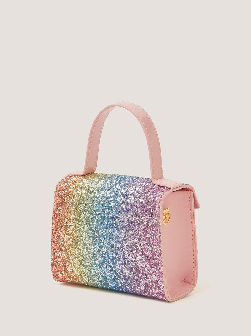 Monsoon kids ombre glitter bag and hair clips set, imported from the UK