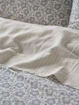 John Lewis Piglet in Bed Folk Floral Flat Sheet, Dusk Blue, Single- Buy online at McGrocer