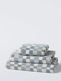 John Lewis Check Bath Towels - 600gsm