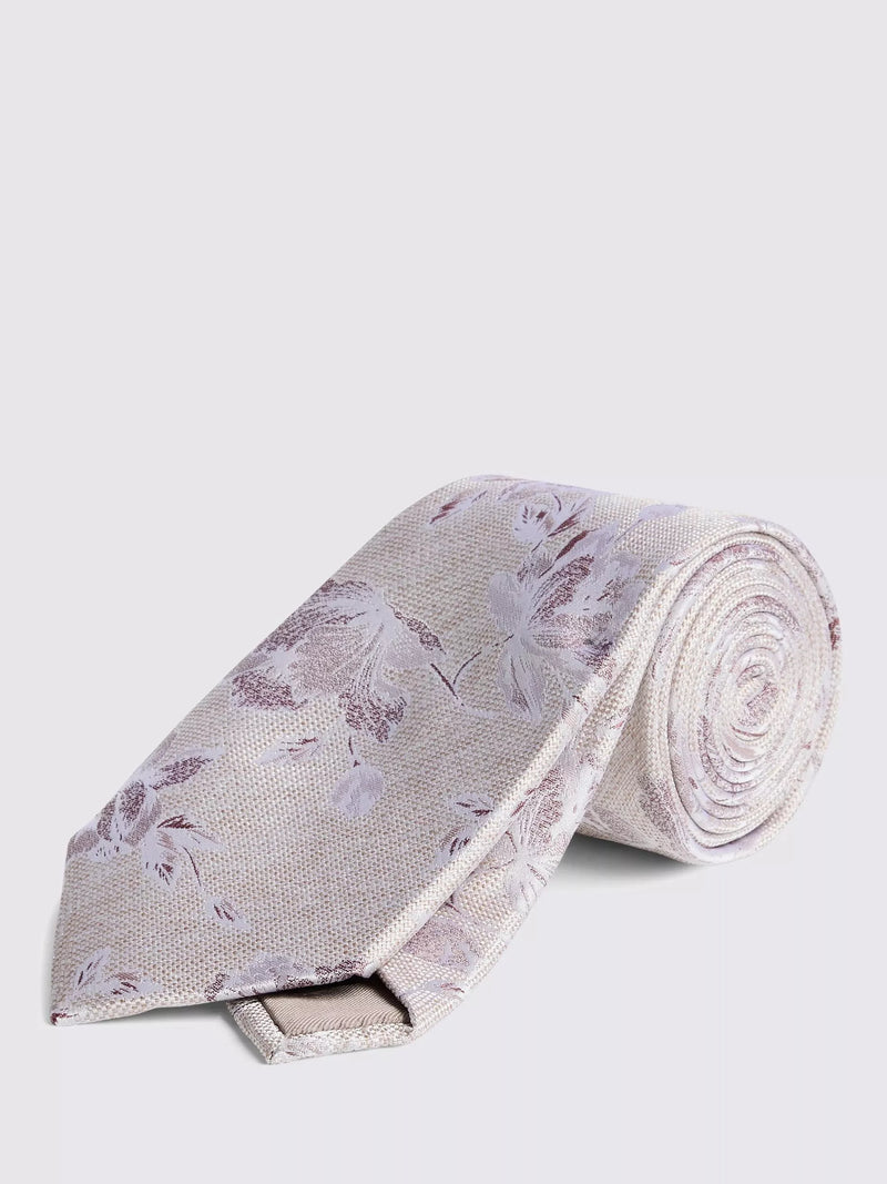 Moss Floral Silk Tie