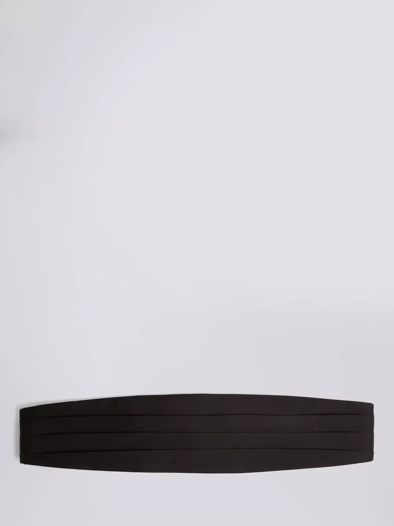 Moss silk cummerbund black, UK version