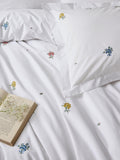 Historic Royal Palaces duvet cover with floral embroidery, imported from the UK