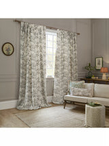 John Lewis Sanderson Chinese Lanterns Pair Lined Pencil Pleat Curtains, Linen 117 x 183cm- Buy online at McGrocer