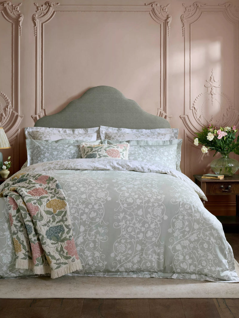 Historic Royal Palaces Tudor Trail duvet cover set sage double (British brand)