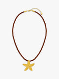 Orelia starfish twisted cord necklace gold plated (British brand)