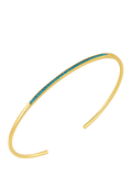 Orelia gold-plated turquoise pavé bangle (British brand)