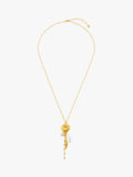Orelia statement pearl shell cascading necklace gold plated brass - British product