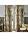Morris & Co. Cray Pair Lined Pencil Pleat Curtains, 117cm x 137cm