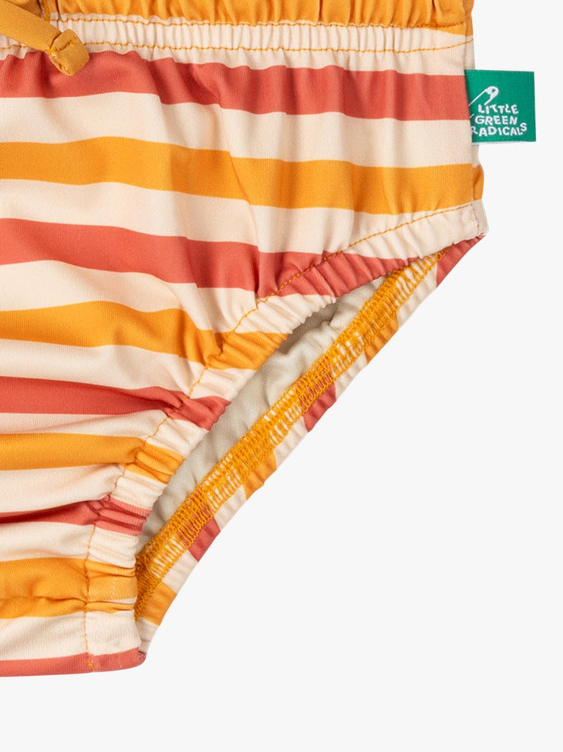 Little Green Radicals reusable swim nappy striped multi, imported from the UK