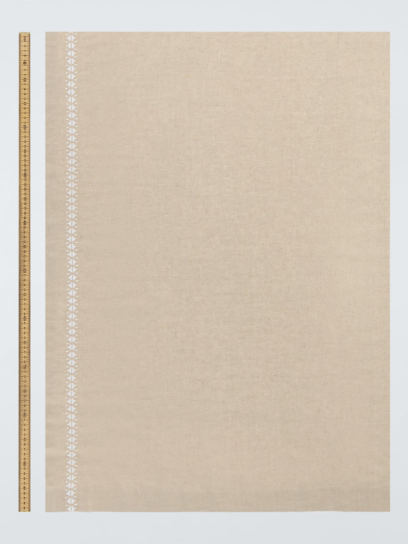John Lewis Coba linen blend voile panel 137cm drop, UK version