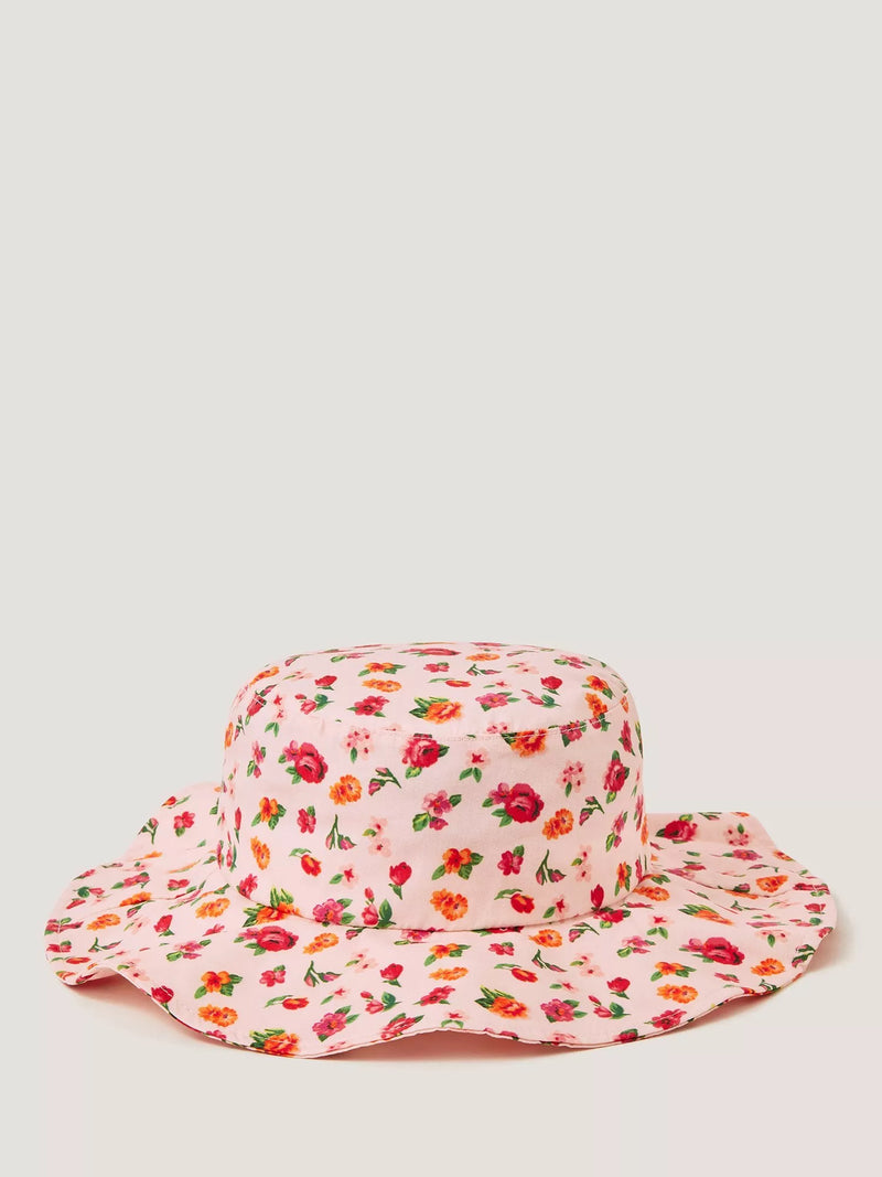 Monsoon kids floral bucket hat multi (British brand)