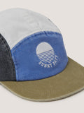Monsoon kids cap Sunny Days colour block blue - British product