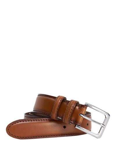John Lewis Dune London Overturn Leather Belt, Tan- Buy online at McGrocer