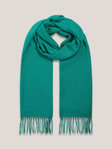 John Lewis Hobbs Matilda Fringed Scarf Meadow Green- Buy online at McGrocer