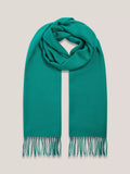 Hobbs Matilda fringed scarf in meadow green, imported from the UK