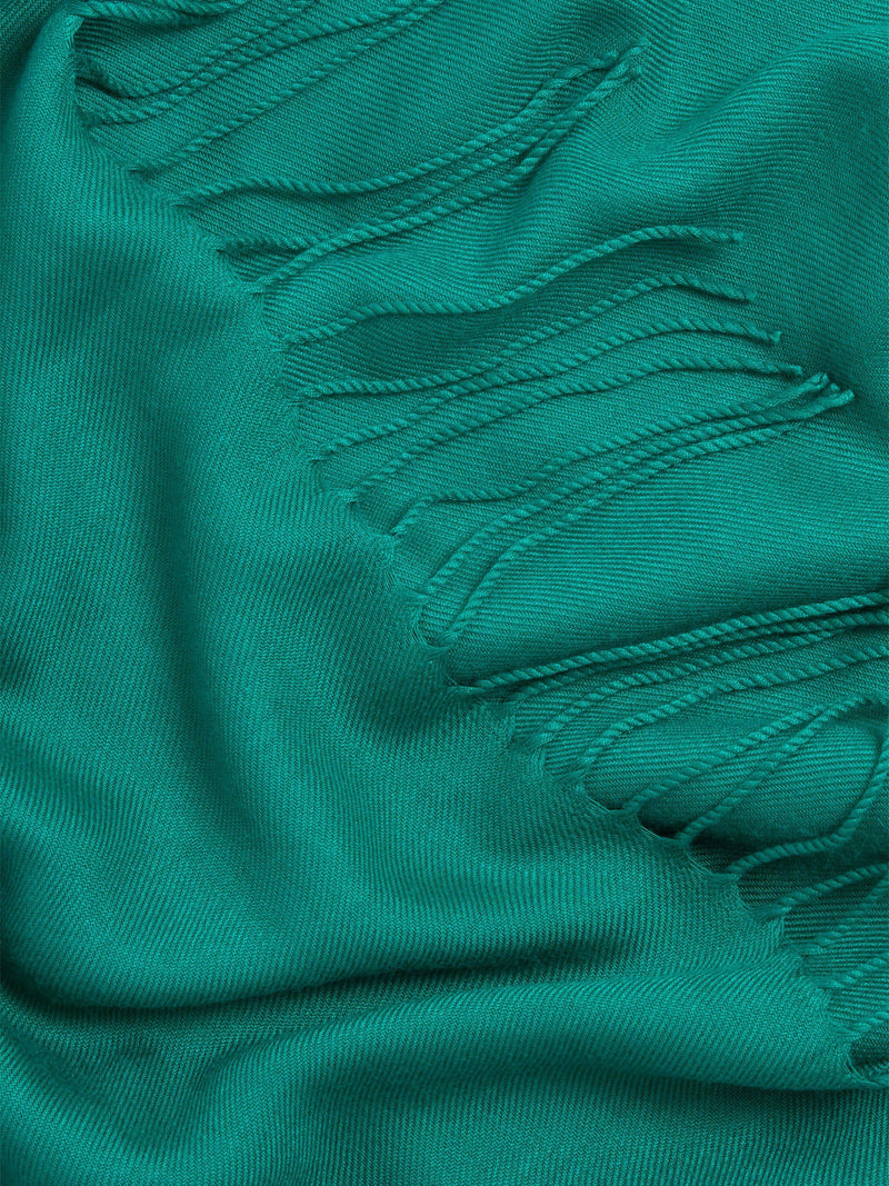 Hobbs Matilda fringed scarf in meadow green, imported from the UK