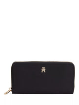 John Lewis Tommy Hilfiger Popette Large Zip Around Purse Black- Buy online at McGrocer