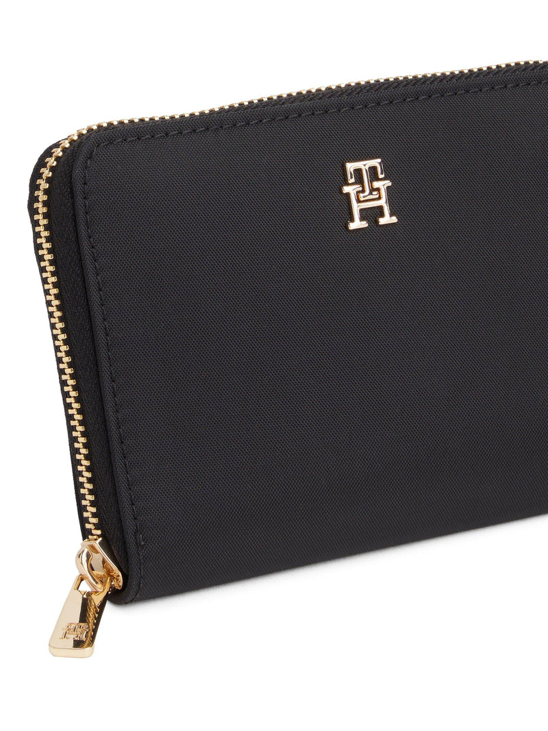 Tommy Hilfiger Popette medium zip around purse black - British product