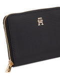 Tommy Hilfiger Popette medium zip around purse black - British product