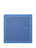 Eton floral print silk twill pocket square, imported from the UK