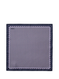 Eton purple geometric pocket square, imported from the UK
