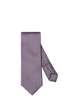 John Lewis Eton Silk Twill Geometric Print Tie, Purple- Buy online at McGrocer