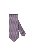 Eton silk twill geometric print tie purple (British brand)