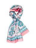 Chesca paisley colour block scarf 180x95cm - British product