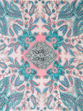 Chesca paisley colour block scarf 180x95cm - British product