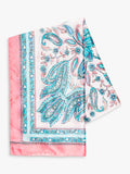 Chesca paisley colour block scarf 180x95cm - British product