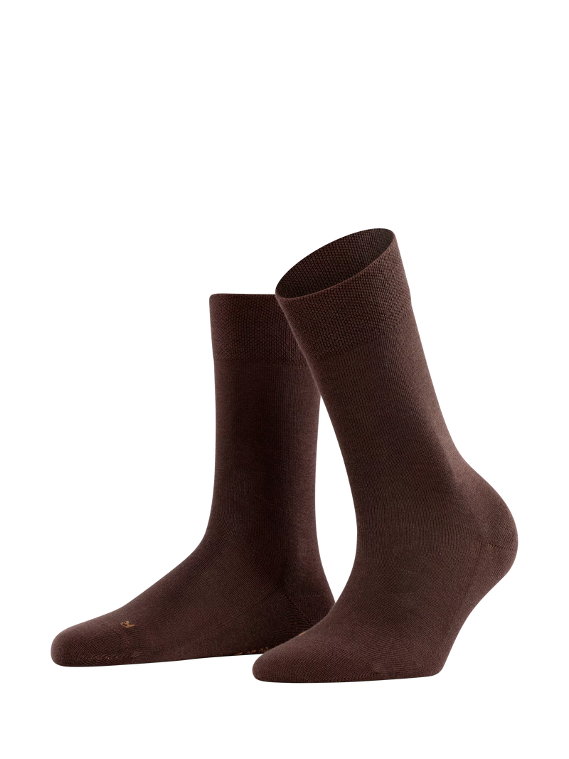 FALKE Sensitive London ankle socks dark brown - British product