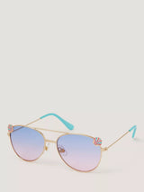 John Lewis Monsoon Kids Mermaid Aviator Sunglasses Blue- Buy online at McGrocer