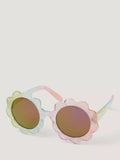 Monsoon baby flower gingham sunglasses multi, imported from the UK