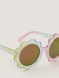 Monsoon baby flower gingham sunglasses multi, imported from the UK