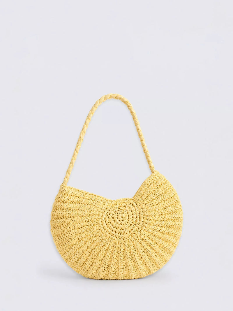 OMNES Cyprus shell shoulder bag yellow, UK version