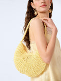 OMNES Cyprus shell shoulder bag yellow, UK version