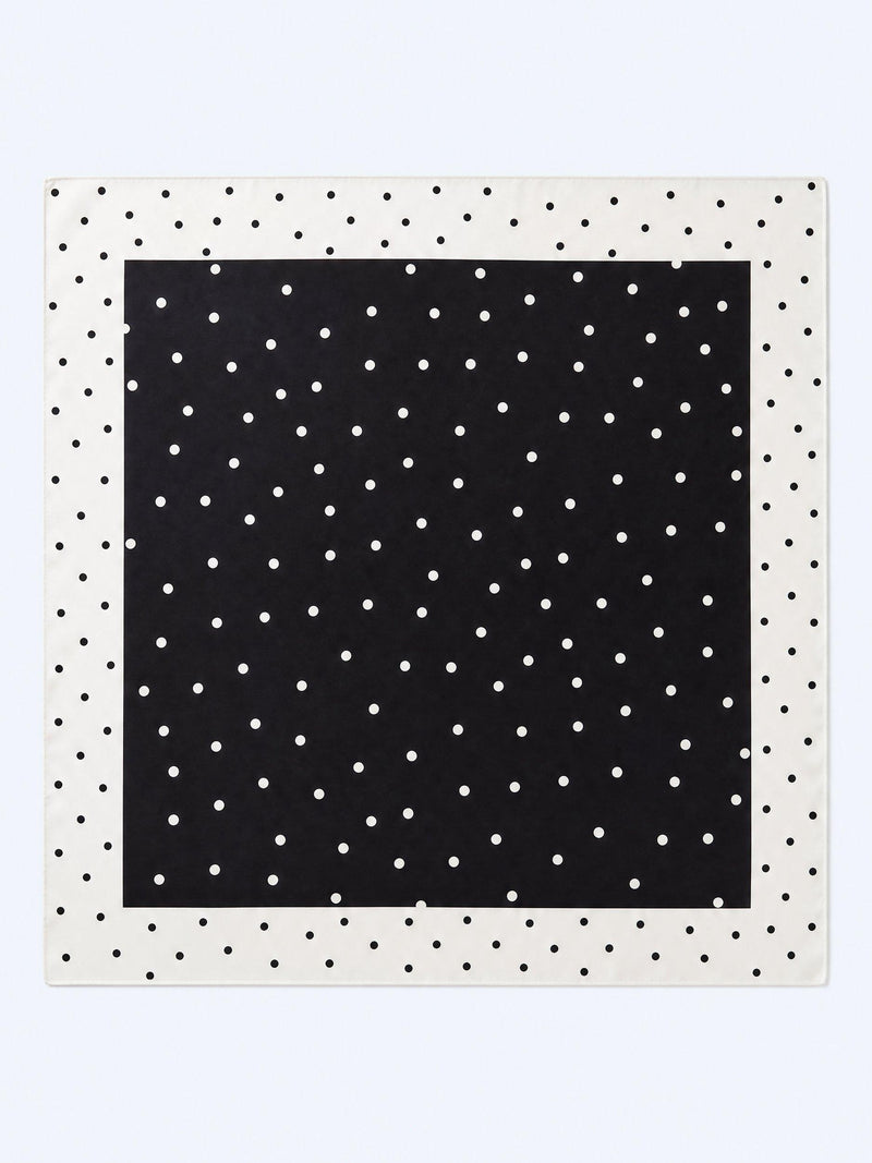 OMNES Tahiti Polka Dot headscarf 68x68cm - British product