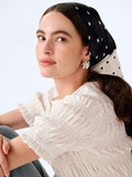 OMNES Tahiti Polka Dot headscarf 68x68cm - British product