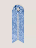 OMNES floral jacquard scarf 9.5x188cm (British brand)