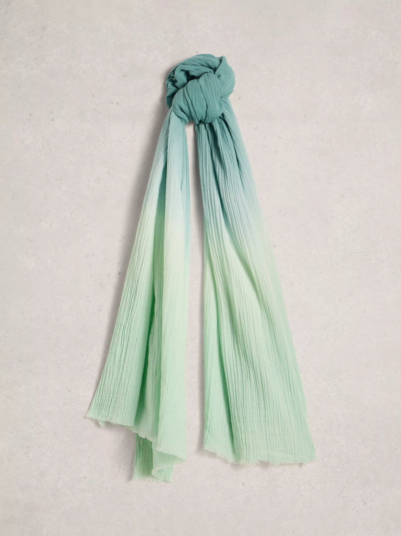 White Stuff Jessie Ombre Scarf Blue/Multi - British product
