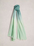 White Stuff Jessie Ombre Scarf Blue/Multi - British product