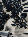 White Stuff Lily Scarf in navy and white, imported from the UK