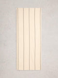 White Stuff cotton stripe scarf Natural, UK version