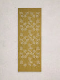 White Stuff embroidered scarf green organic cotton blend, imported from the UK