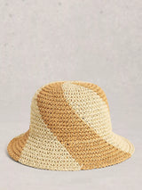 John Lewis White Stuff Crochet Bucket Hat Natural/Multi- Buy online at McGrocer