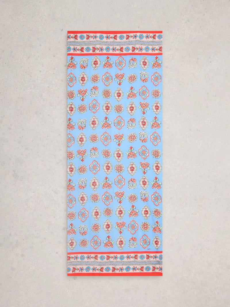 White Stuff Callie floral scarf Blue/Multi, UK version