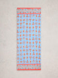 White Stuff Callie floral scarf Blue/Multi, UK version