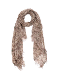 Pure Collection wool cashmere blend scarf natural, UK version